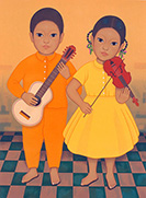Mexican Children by Gustavo Montoya. Serigraphs. 